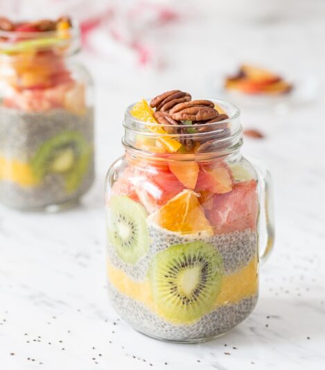 Recipe no. 35 – mixed fruit and basil seed pudding